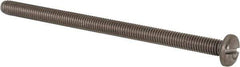 Value Collection - M5x0.80 Metric Coarse, 80mm Length Under Head Slotted Drive Machine Screw - Pan Head, Grade 316 & A4 Stainless Steel, Uncoated, Without Washer - Eagle Tool & Supply