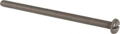 Value Collection - M5x0.80 Metric Coarse, 90mm Length Under Head Slotted Drive Machine Screw - Pan Head, Grade 316 & A4 Stainless Steel, Uncoated, Without Washer - Eagle Tool & Supply