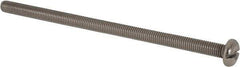 Value Collection - M5x0.80 Metric Coarse, 100mm Length Under Head Slotted Drive Machine Screw - Pan Head, Grade 316 & A4 Stainless Steel, Uncoated, Without Washer - Eagle Tool & Supply