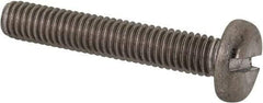 Value Collection - M6x1.00 Metric Coarse, 35mm Length Under Head Slotted Drive Machine Screw - Pan Head, Grade 316 & A4 Stainless Steel, Uncoated, Without Washer - Eagle Tool & Supply