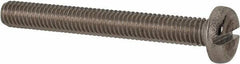 Value Collection - M6x1.00 Metric Coarse, 40mm Length Under Head Slotted Drive Machine Screw - Pan Head, Grade 316 & A4 Stainless Steel, Uncoated, Without Washer - Eagle Tool & Supply