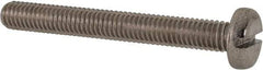 Value Collection - M6x1.00 Metric Coarse, 50mm Length Under Head Slotted Drive Machine Screw - Pan Head, Grade 316 & A4 Stainless Steel, Uncoated, Without Washer - Eagle Tool & Supply