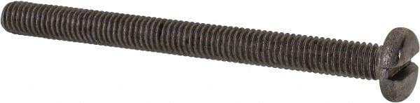 Value Collection - M6x1.00 Metric Coarse, 70mm Length Under Head Slotted Drive Machine Screw - Pan Head, Grade 316 & A4 Stainless Steel, Uncoated, Without Washer - Eagle Tool & Supply