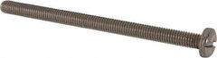 Value Collection - M6x1.00 Metric Coarse, 90mm Length Under Head Slotted Drive Machine Screw - Pan Head, Grade 316 & A4 Stainless Steel, Uncoated, Without Washer - Eagle Tool & Supply