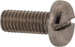 Value Collection - M8x1.25 Metric Coarse, 20mm Length Under Head Slotted Drive Machine Screw - Pan Head, Grade 316 & A4 Stainless Steel, Uncoated, Without Washer - Eagle Tool & Supply