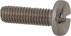 Value Collection - M8x1.25 Metric Coarse, 25mm Length Under Head Slotted Drive Machine Screw - Pan Head, Grade 316 & A4 Stainless Steel, Uncoated, Without Washer - Eagle Tool & Supply