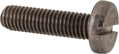 Value Collection - M8x1.25 Metric Coarse, 30mm Length Under Head Slotted Drive Machine Screw - Pan Head, Grade 316 & A4 Stainless Steel, Uncoated, Without Washer - Eagle Tool & Supply