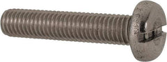 Value Collection - M8x1.25 Metric Coarse, 40mm Length Under Head Slotted Drive Machine Screw - Pan Head, Grade 316 & A4 Stainless Steel, Uncoated, Without Washer - Eagle Tool & Supply
