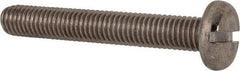 Value Collection - M8x1.25, 55mm Length Under Head Slotted Drive Machine Screw - Pan Head, Grade 316 & A4 Stainless Steel, Uncoated, Without Washer - Eagle Tool & Supply