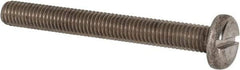 Value Collection - M8x1.25 Metric Coarse, 70mm Length Under Head Slotted Drive Machine Screw - Pan Head, Grade 316 & A4 Stainless Steel, Uncoated, Without Washer - Eagle Tool & Supply