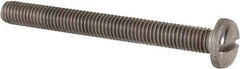 Value Collection - M8x1.25, 75mm Length Under Head Slotted Drive Machine Screw - Pan Head, Grade 316 & A4 Stainless Steel, Uncoated, Without Washer - Eagle Tool & Supply