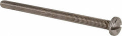 Value Collection - M8x1.25 Metric Coarse, 120mm Length Under Head Slotted Drive Machine Screw - Pan Head, Grade 316 & A4 Stainless Steel, Uncoated, Without Washer - Eagle Tool & Supply