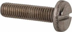 Value Collection - M10x1.50 Metric Coarse, 40mm Length Under Head Slotted Drive Machine Screw - Pan Head, Grade 316 & A4 Stainless Steel, Uncoated, Without Washer - Eagle Tool & Supply