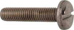 Value Collection - M10x1.50, 45mm Length Under Head Slotted Drive Machine Screw - Pan Head, Grade 316 & A4 Stainless Steel, Uncoated, Without Washer - Eagle Tool & Supply