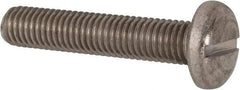 Value Collection - M10x1.50 Metric Coarse, 50mm Length Under Head Slotted Drive Machine Screw - Pan Head, Grade 316 & A4 Stainless Steel, Uncoated, Without Washer - Eagle Tool & Supply