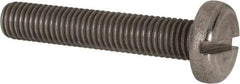 Value Collection - M10x1.50 Metric Coarse, 55mm Length Under Head Slotted Drive Machine Screw - Pan Head, Grade 316 & A4 Stainless Steel, Uncoated, Without Washer - Eagle Tool & Supply