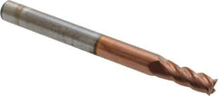 ProMax - 5/32", 3/8" LOC, 3/16" Shank Diam, 2" OAL, 4 Flute, Solid Carbide Square End Mill - Single End, TiCN Finish, Spiral Flute, 40° Helix, Right Hand Cut, Right Hand Flute, Series 111 - Eagle Tool & Supply