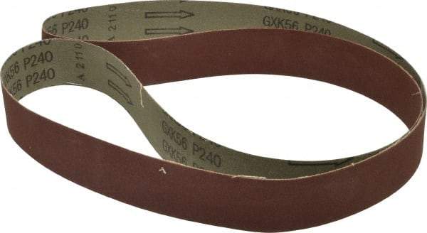 Tru-Maxx - 1-1/2" Wide x 60" OAL, 240 Grit, Aluminum Oxide Abrasive Belt - Aluminum Oxide, Very Fine, Coated - Eagle Tool & Supply