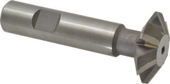 Whitney Tool Co. - 1-3/8° 1-3/8" Cut Diam, 7/16" Cut Width, 5/8" Shank, Carbide-Tipped Double-Angle Cutter - Eagle Tool & Supply