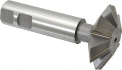 Whitney Tool Co. - 2-1/4° 2-1/4" Cut Diam, 3/4" Cut Width, 7/8" Shank, Carbide-Tipped Double-Angle Cutter - Eagle Tool & Supply