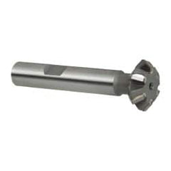 Whitney Tool Co. - 3/4° 3/4" Cut Diam, 1/4" Cut Width, 3/8" Shank, Carbide-Tipped Double-Angle Cutter - Eagle Tool & Supply