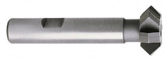 Whitney Tool Co. - 1-7/8° 1-7/8" Cut Diam, 5/8" Cut Width, 3/4" Shank, Carbide-Tipped Double-Angle Cutter - Eagle Tool & Supply