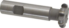 Whitney Tool Co. - 5/32" Radius, 5/16" Circle Diam, 1-5/16" Cutter Diam, Shank Connection, Convex Radius Cutter - 3/4" Shank Diam, 3-1/2" OAL, Carbide-Tipped, Uncoated, Profile Ground, 6 Teeth, Weldon Flat - Eagle Tool & Supply