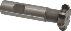 Whitney Tool Co. - 3/16" Radius, 3/8" Circle Diam, 1-3/8" Cutter Diam, Shank Connection, Convex Radius Cutter - 3/4" Shank Diam, 3-1/2" OAL, Carbide-Tipped, Uncoated, Profile Ground, 6 Teeth, Weldon Flat - Eagle Tool & Supply