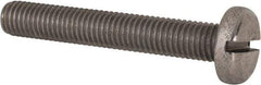 Value Collection - M10x1.50 Metric Coarse, 65mm Length Under Head Slotted Drive Machine Screw - Pan Head, Grade 316 & A4 Stainless Steel, Uncoated, Without Washer - Eagle Tool & Supply