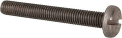 Value Collection - M10x1.50 Metric Coarse, 75mm Length Under Head Slotted Drive Machine Screw - Pan Head, Grade 316 & A4 Stainless Steel, Uncoated, Without Washer - Eagle Tool & Supply