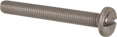 Value Collection - M10x1.50 Metric Coarse, 80mm Length Under Head Slotted Drive Machine Screw - Pan Head, Grade 316 & A4 Stainless Steel, Uncoated, Without Washer - Eagle Tool & Supply