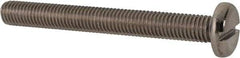 Value Collection - M10x1.50 Metric Coarse, 90mm Length Under Head Slotted Drive Machine Screw - Pan Head, Grade 316 & A4 Stainless Steel, Uncoated, Without Washer - Eagle Tool & Supply