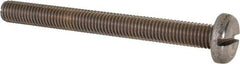Value Collection - M10x1.50 Metric Coarse, 100mm Length Under Head Slotted Drive Machine Screw - Pan Head, Grade 316 & A4 Stainless Steel, Uncoated, Without Washer - Eagle Tool & Supply