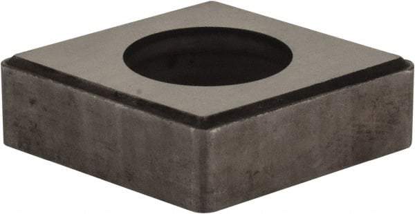 Made in USA - 3/4" Inscribed Circle, Diamond (Shape) Shim for Indexables - Carbide, 1/4" Thick, ICSN Shim Style, Negative Rake - Eagle Tool & Supply