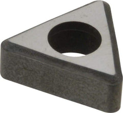 Made in USA - 3/8" Inscribed Circle, Triangle Interchangeable Head Shim for Indexables - Carbide, 3/16" Thick, ITSN Shim Style, Negative Rake - Eagle Tool & Supply