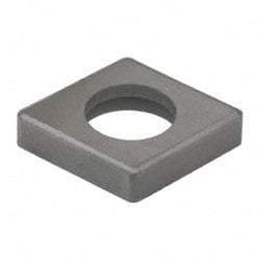 Made in USA - 3/4" Inscribed Circle, Diamond (Shape) Shim for Indexables - Carbide, 3/16" Thick, MCN Shim Style, Negative Rake - Eagle Tool & Supply