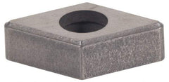Made in USA - 1/2" Inscribed Circle, Diamond (Shape) Shim for Indexables - Carbide, 1/8" Thick, MDN Shim Style, Negative Rake - Eagle Tool & Supply