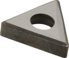 Made in USA - 1/2" Inscribed Circle, Triangle Interchangeable Head Shim for Indexables - Carbide, 3/16" Thick, SM Shim Style, Negative Rake, Left Hand, Right Hand Cut - Eagle Tool & Supply