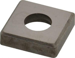 Made in USA - 3/4" Inscribed Circle, Square Shim for Indexables - Carbide, 3/16" Thick, SM Shim Style, Negative Rake - Eagle Tool & Supply