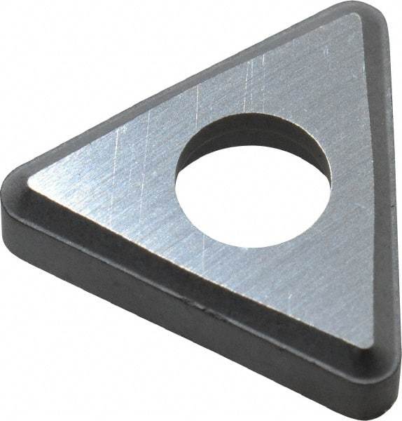 Made in USA - 3/8" Inscribed Circle, Triangle Shim for Indexables - Carbide, 1/8" Thick, STN Shim Style, Negative Rake - Eagle Tool & Supply