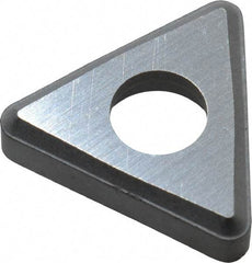 Made in USA - 3/8" Inscribed Circle, Triangle Shim for Indexables - Carbide, 1/8" Thick, STN Shim Style, Negative Rake - Eagle Tool & Supply