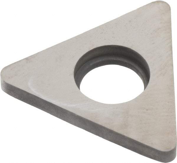Made in USA - 5/8" Inscribed Circle, Triangle Shim for Indexables - Carbide, 1/8" Thick, STN Shim Style, Negative Rake - Eagle Tool & Supply