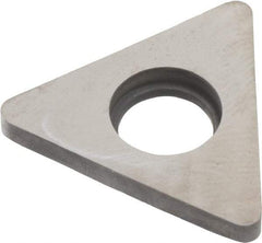 Made in USA - 5/8" Inscribed Circle, Triangle Shim for Indexables - Carbide, 1/8" Thick, STN Shim Style, Negative Rake - Eagle Tool & Supply