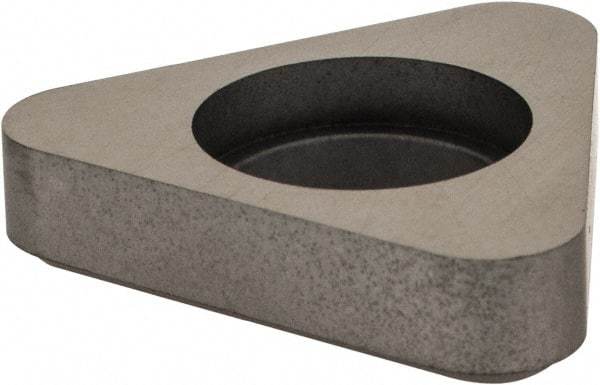Made in USA - 5/8" Inscribed Circle, Triangle Shim for Indexables - Carbide, 3/16" Thick, TSN Shim Style, Negative Rake - Eagle Tool & Supply