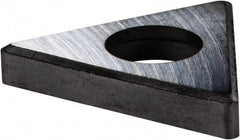 Made in USA - 3/4" Inscribed Circle, Triangle Shim for Indexables - Carbide, 3/16" Thick, TSN Shim Style, Negative Rake - Eagle Tool & Supply