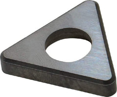 Made in USA - 3/4" Inscribed Circle, Triangle Shim for Indexables - Carbide, 3/16" Thick, TSN Shim Style, Negative Rake, Left Hand, Right Hand Cut - Eagle Tool & Supply