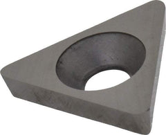 Made in USA - 1/2" Inscribed Circle, Triangle Shim for Indexables - Carbide, 1/8" Thick, SM Shim Style, Positive Rake - Eagle Tool & Supply