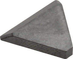 Made in USA - 3/8" Inscribed Circle, Triangle, CBT Chipbreaker for Indexables - 0.094" Thick, 0.057" Effective Width, Carbide - Eagle Tool & Supply