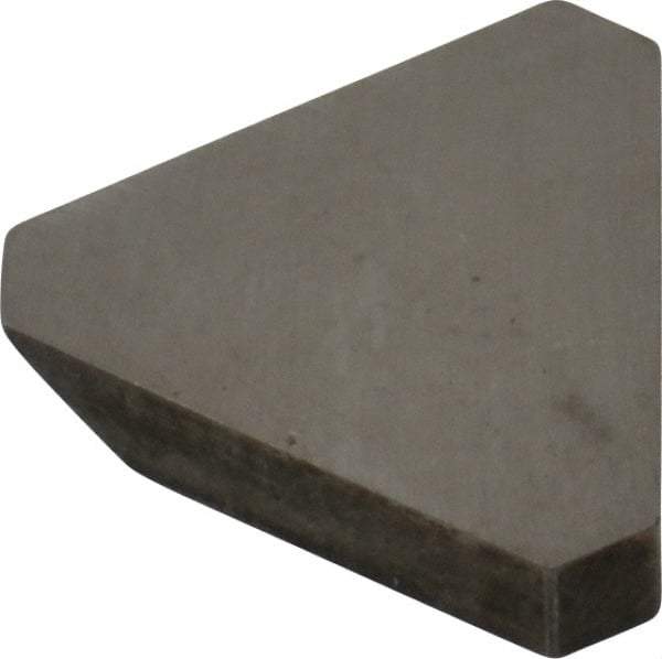 Made in USA - 3/8" Inscribed Circle, Triangle, T Chipbreaker for Indexables - Left Hand, Right Hand Cut, 0.094" Thick, 0.071" Effective Width, Carbide - Eagle Tool & Supply