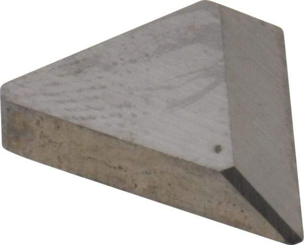 Made in USA - 3/8" Inscribed Circle, Triangle, T Chipbreaker for Indexables - Left Hand, Right Hand Cut, 0.094" Thick, 0.108" Effective Width, Carbide - Eagle Tool & Supply